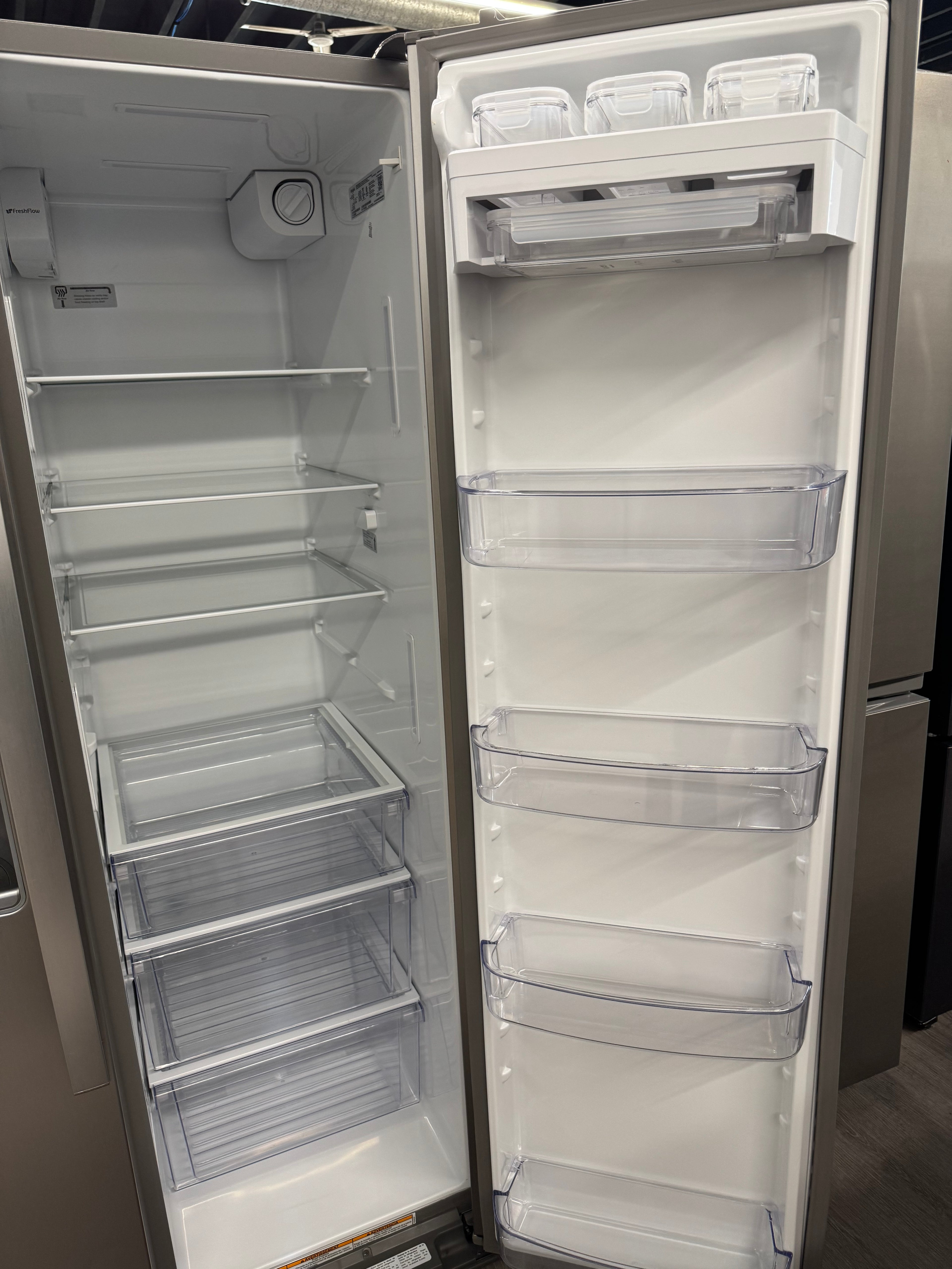 OPEN BOX - Whirlpool 36” Side by Side Fridge with Water& Ice Dispenser - WRSF5736RZ/00