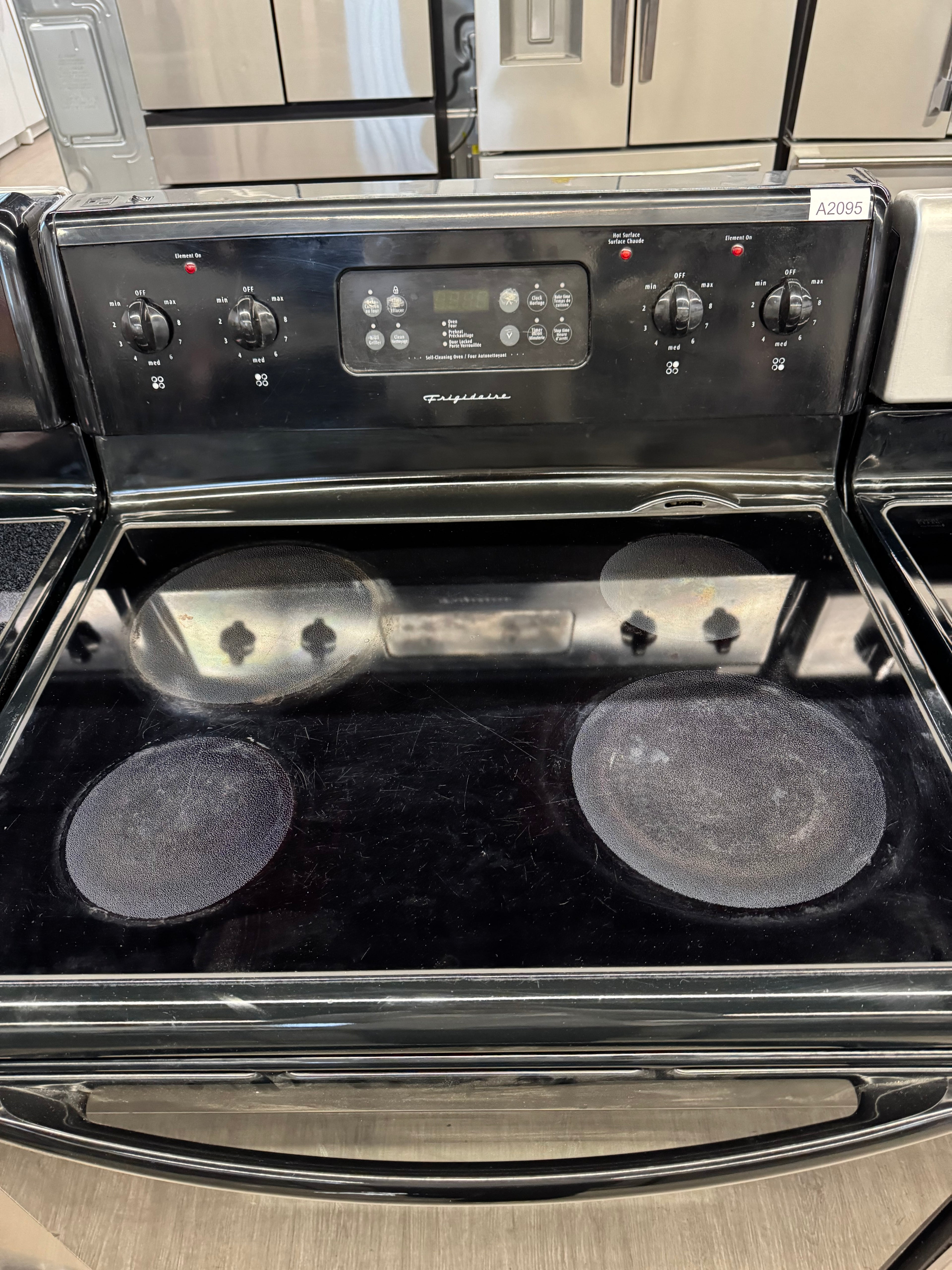 Frigidaire 30” Freestanding  Glass Top Range - CFEF372CB2