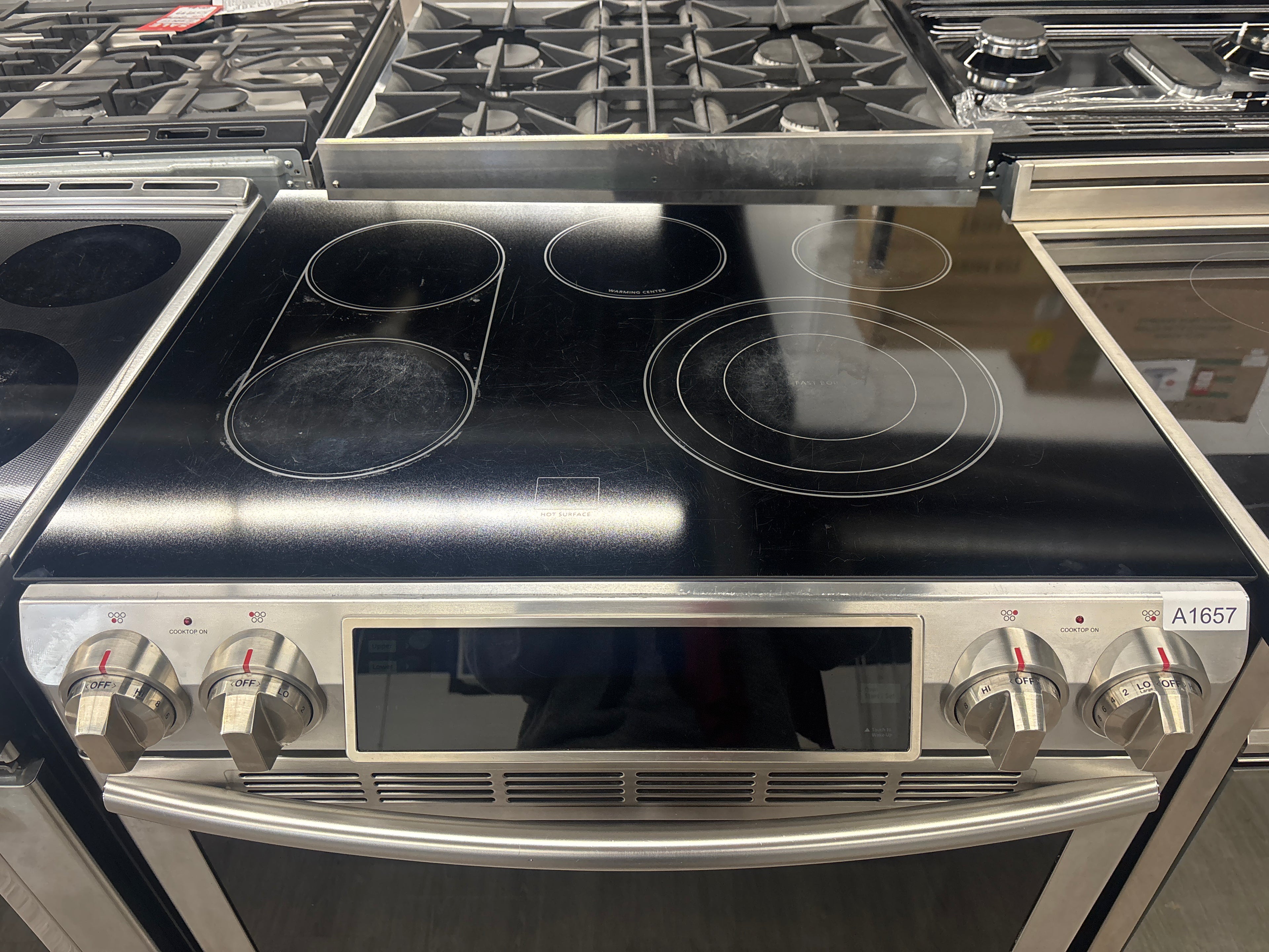 Samsung 30” Slide-In Glass Top Range - NE58F9710WS