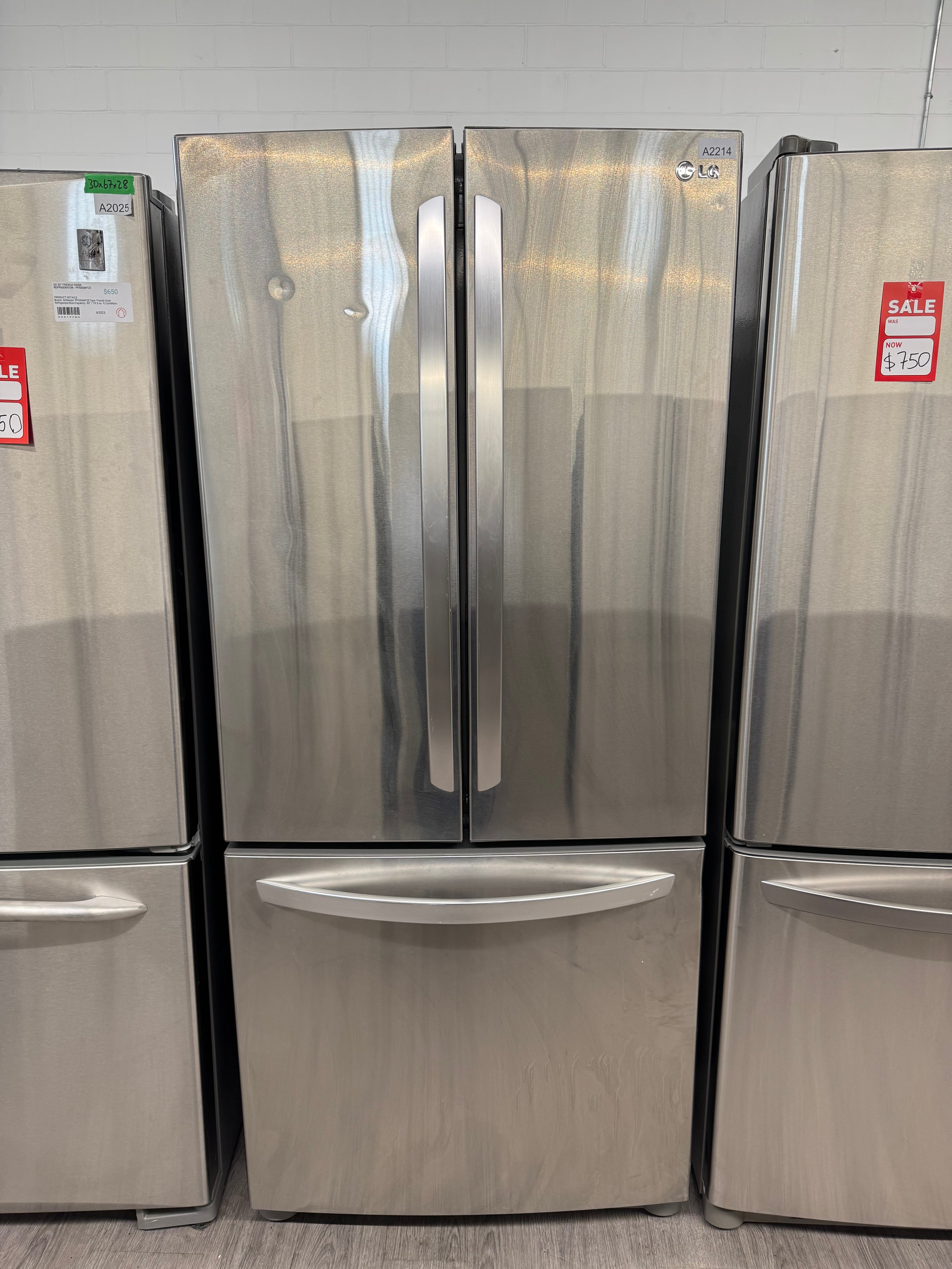 LG 30” French door Refrigerator - LFC20786ST/01