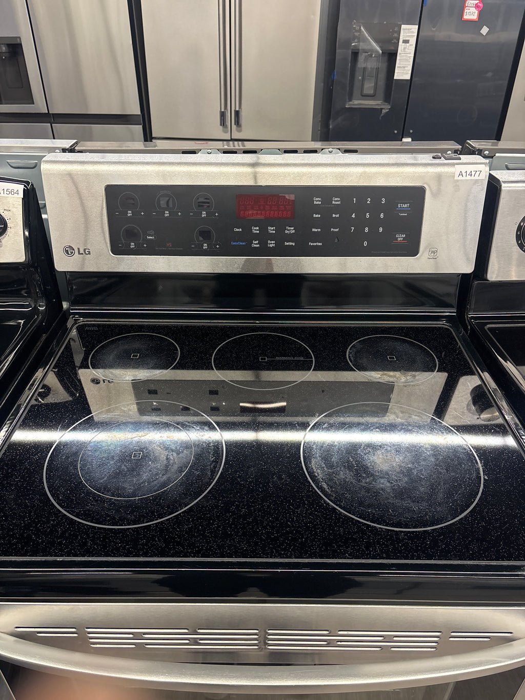 LG 30” Freestanding Glass Top Range  - LRE6383ST