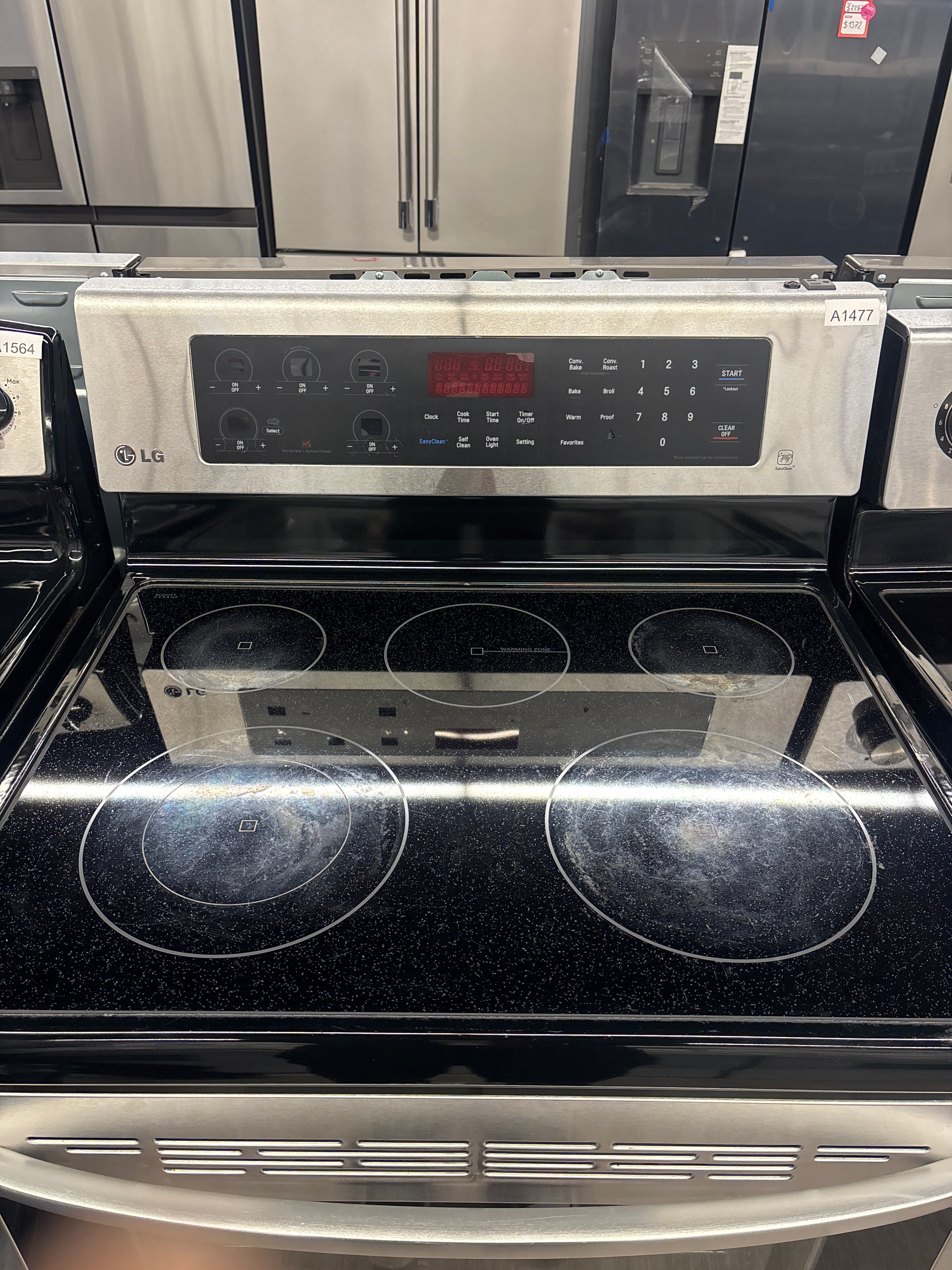 LG 30” Freestanding Glass Top Range  - LRE6383ST