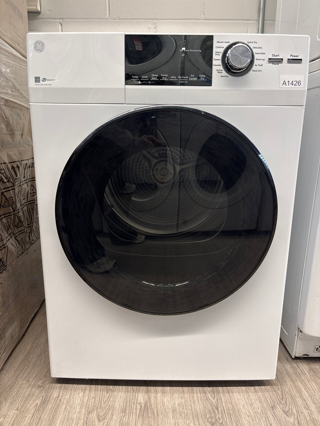 OPEN BOX - GE 24” Front Load Electric Dryer - GFD14JSIN3WW