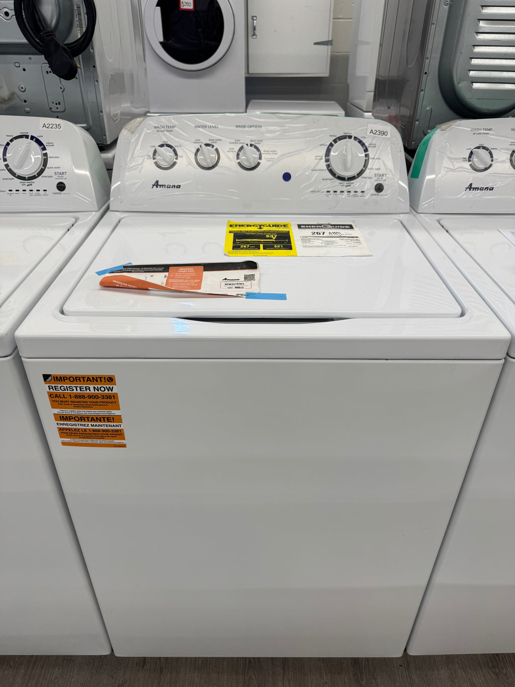OPEN BOX - Amana 28” Top Load Washer - NTW4519JW2