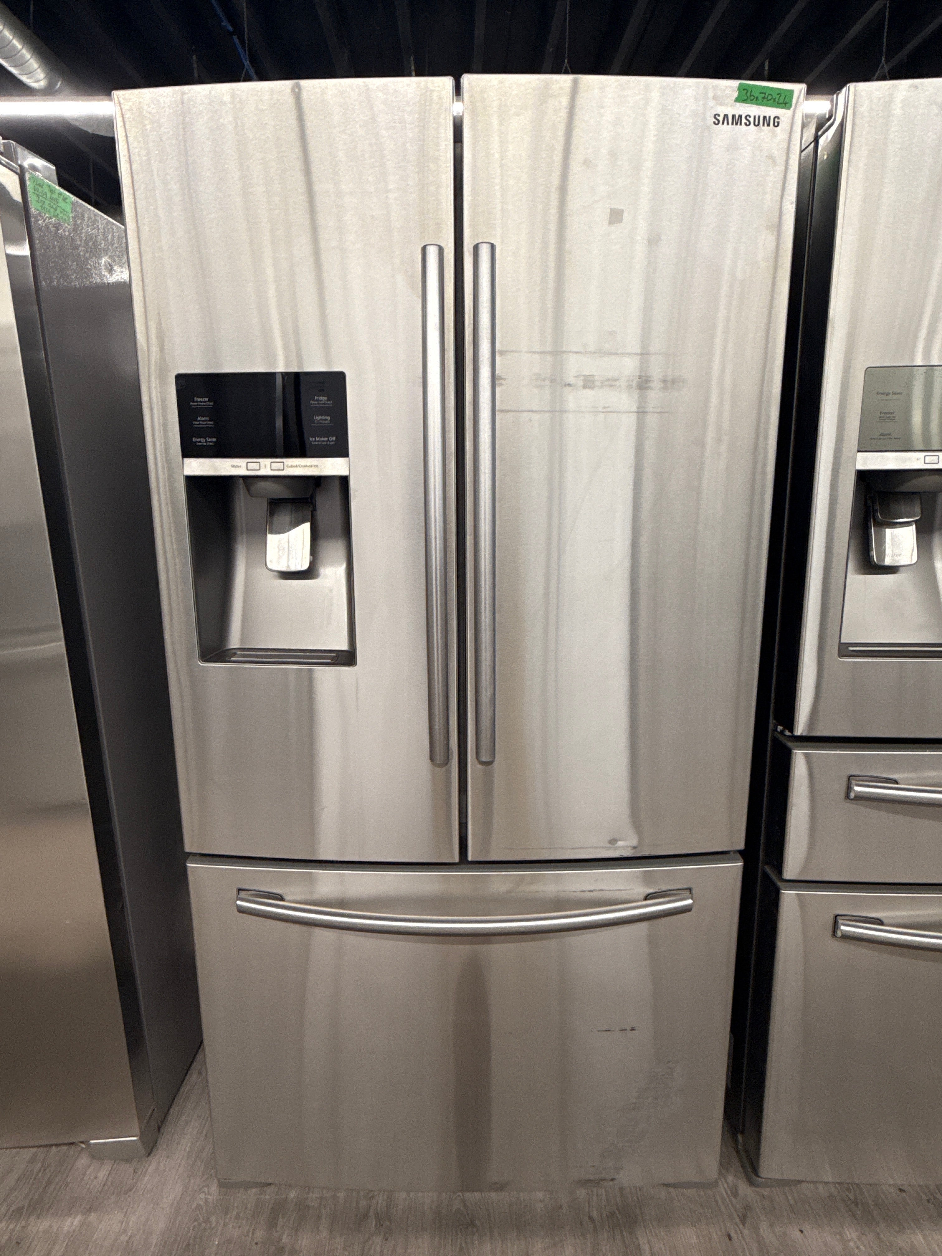 Samsung RF23HCEDBSR 36” French Door Refrigerator w/ Water & Ice