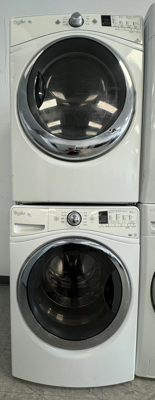 WHIRLPOOL 27” FRONT LOAD WASHER/DRYER SET W1