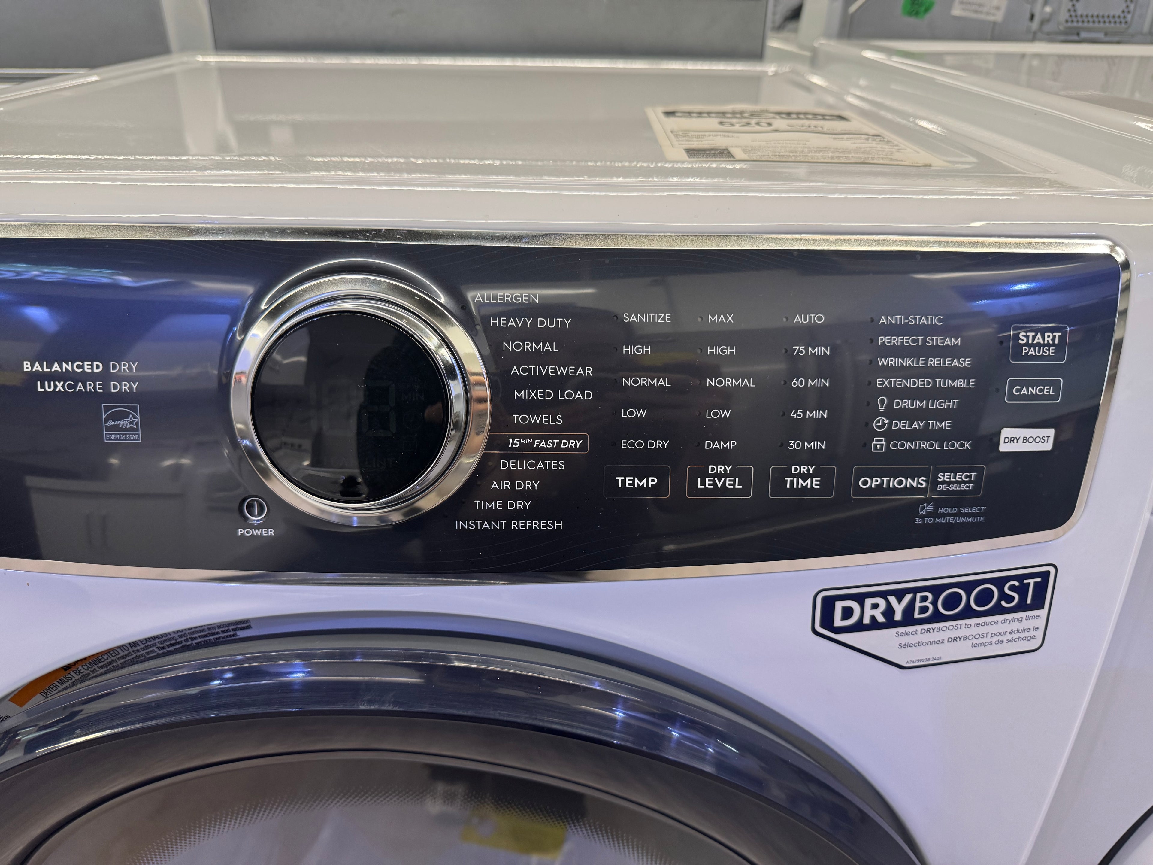 OPEN BOX - Electrolux 27” Front Load Dryer - ELFE762CBW1