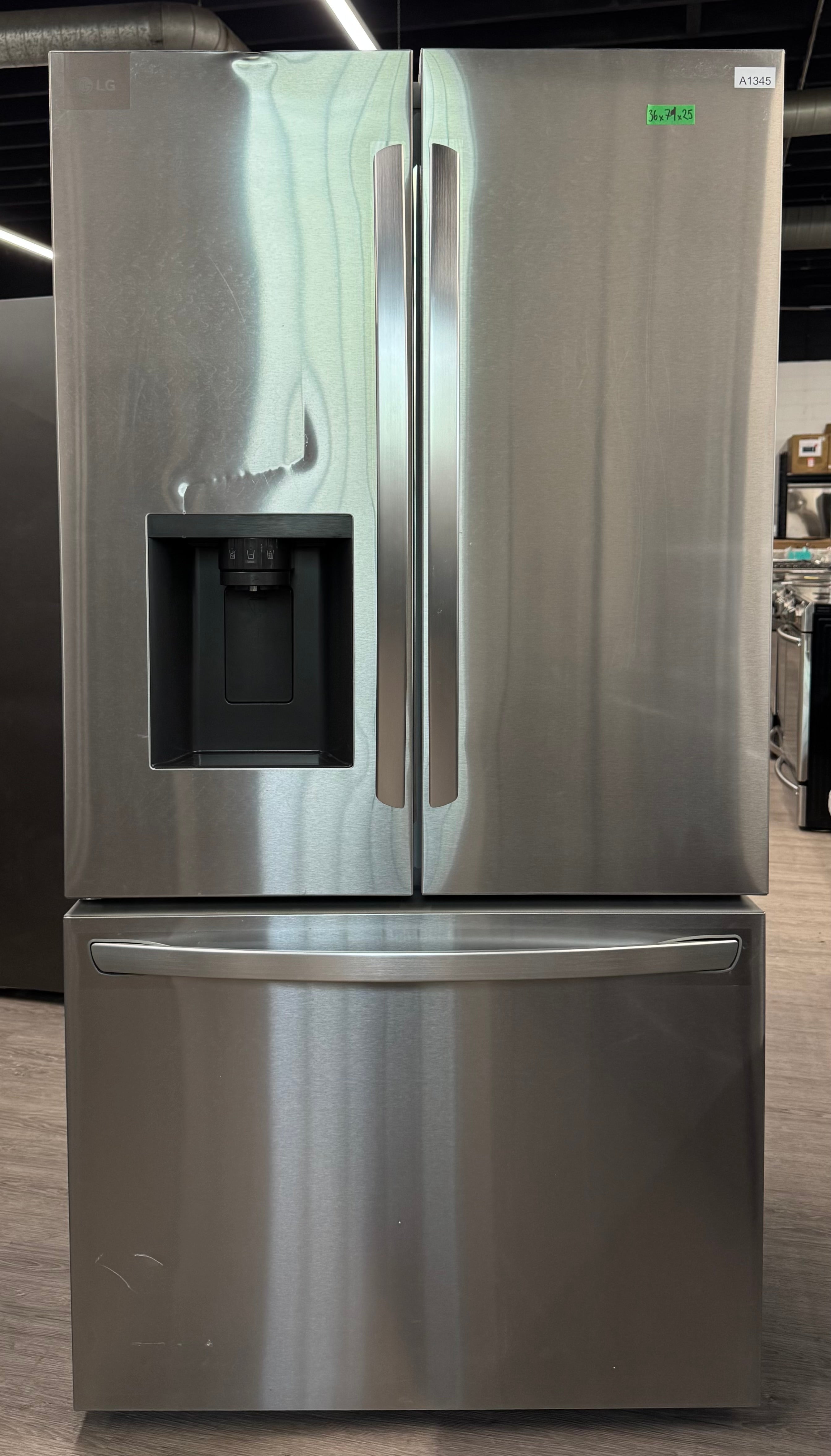 OPEN BOX - LG 36” French Door Fridge with Water & Ice Dispenser - LCFC26XSS/00
