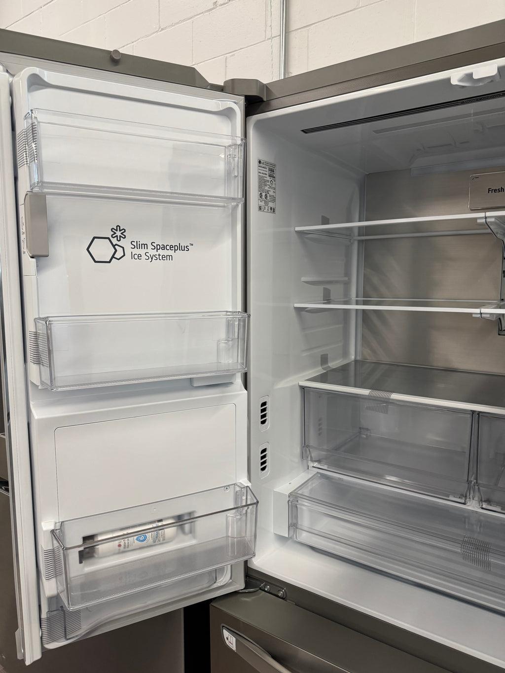 NEW - LG 36” Counter Depth French Door Fridge with Water & Ice Dispenser - LRFXC2606S (1 YEAR MANUFACTURER WARRANTY)