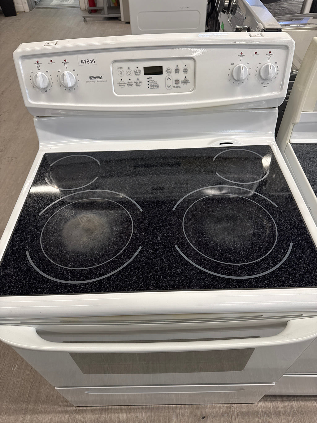 Kenmore 30” Freestanding Glass Top Range - C970-656121