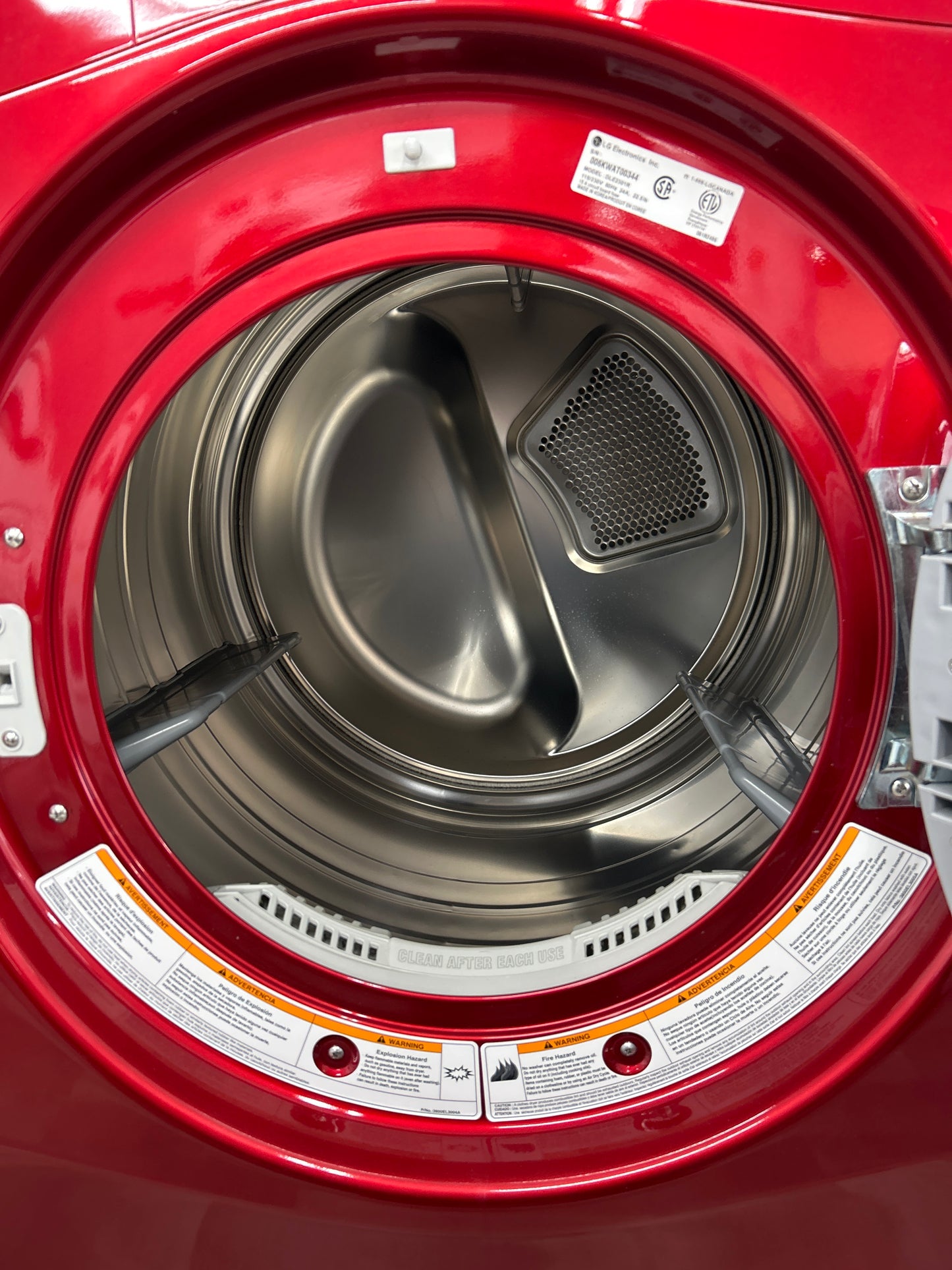 LG 27” Front Load Washer/Dryer Set with Pedestals