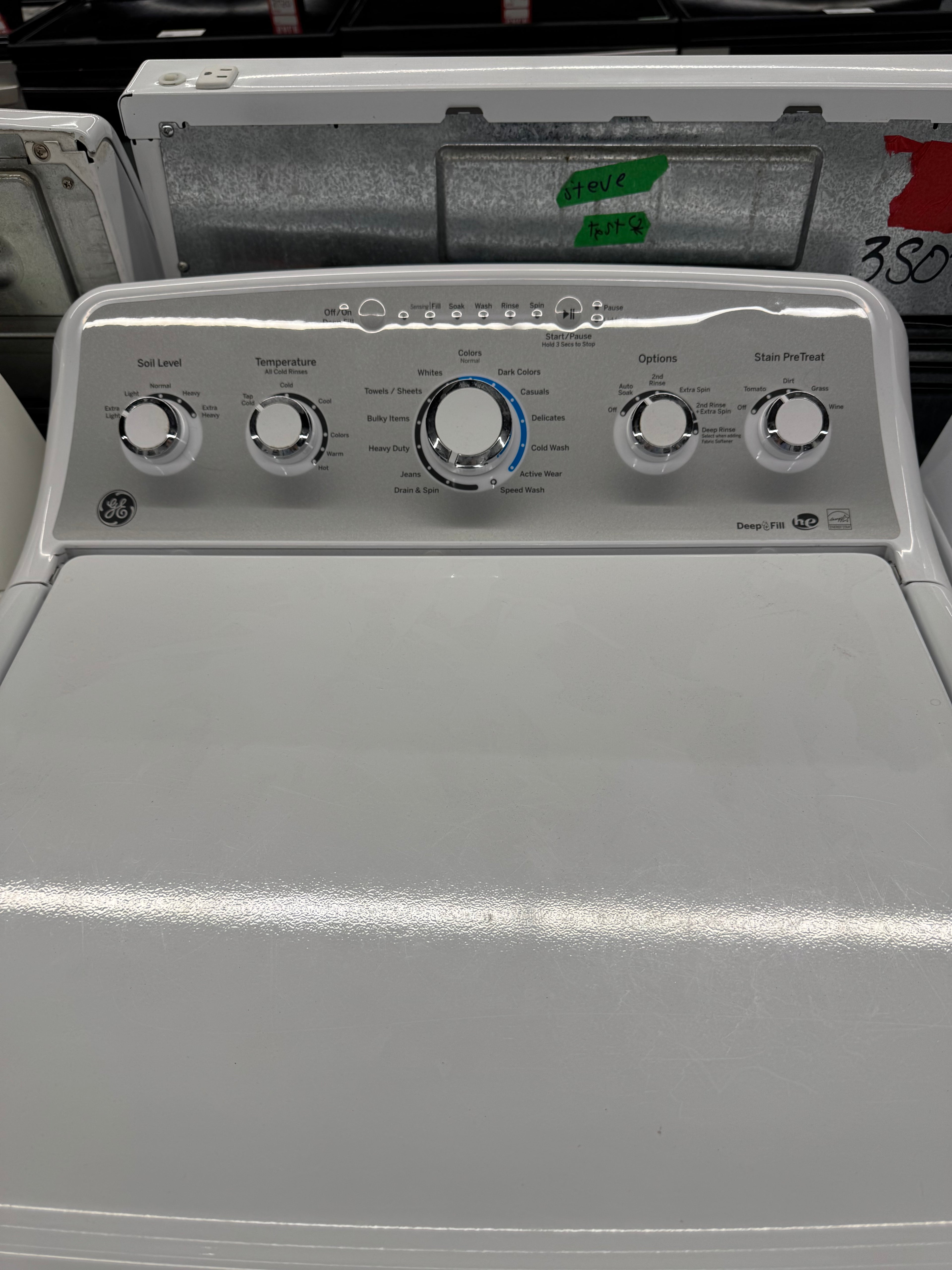 GE 27” Top Load Washer & Dryer Set ( GTW485BMM0WS & GTX33EBMR0WS)