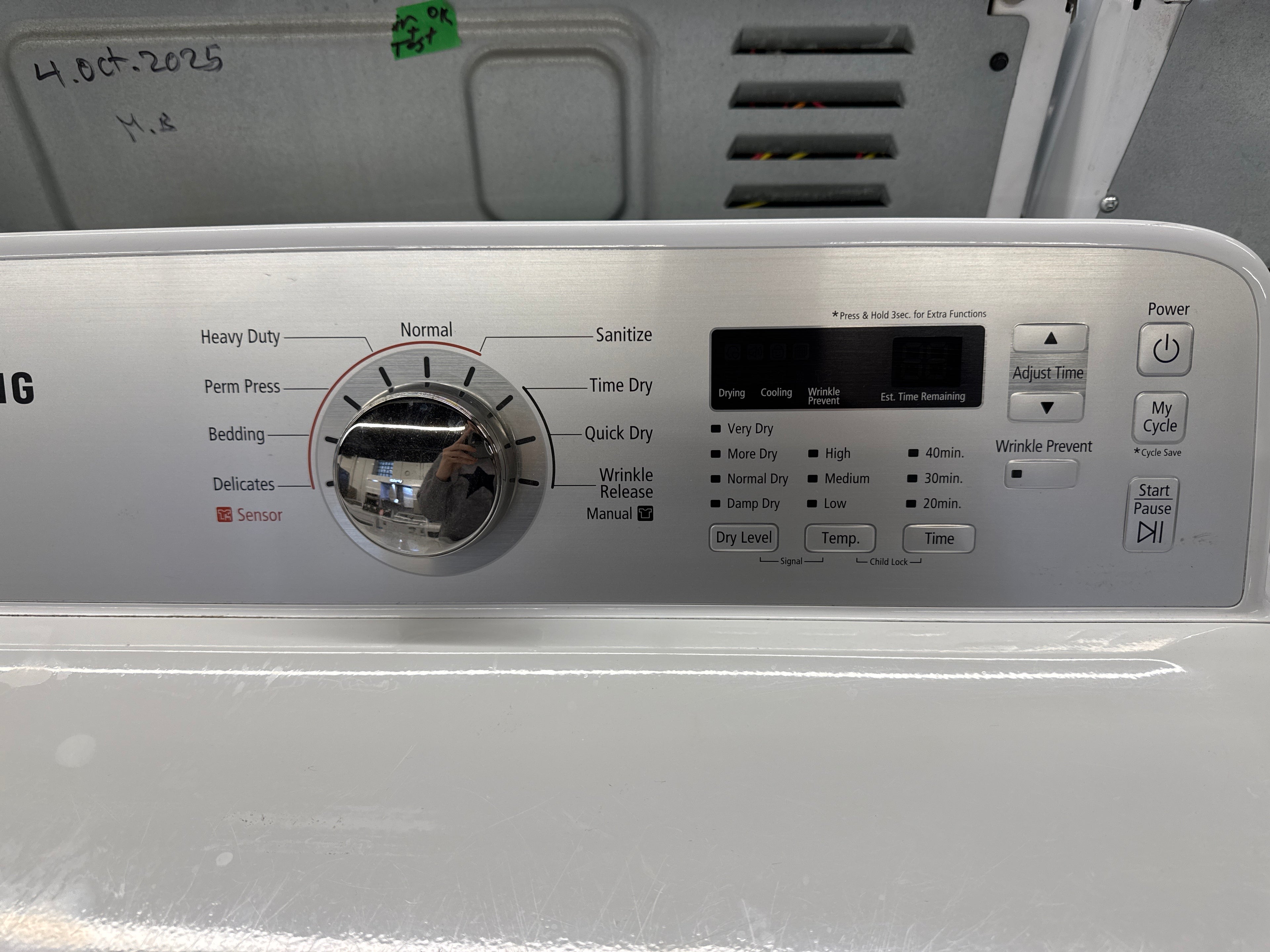 SAMSUNG 27” Top Load Washer (WA45H7000AW) and Front Load Dryer (DV422EWHDWR)