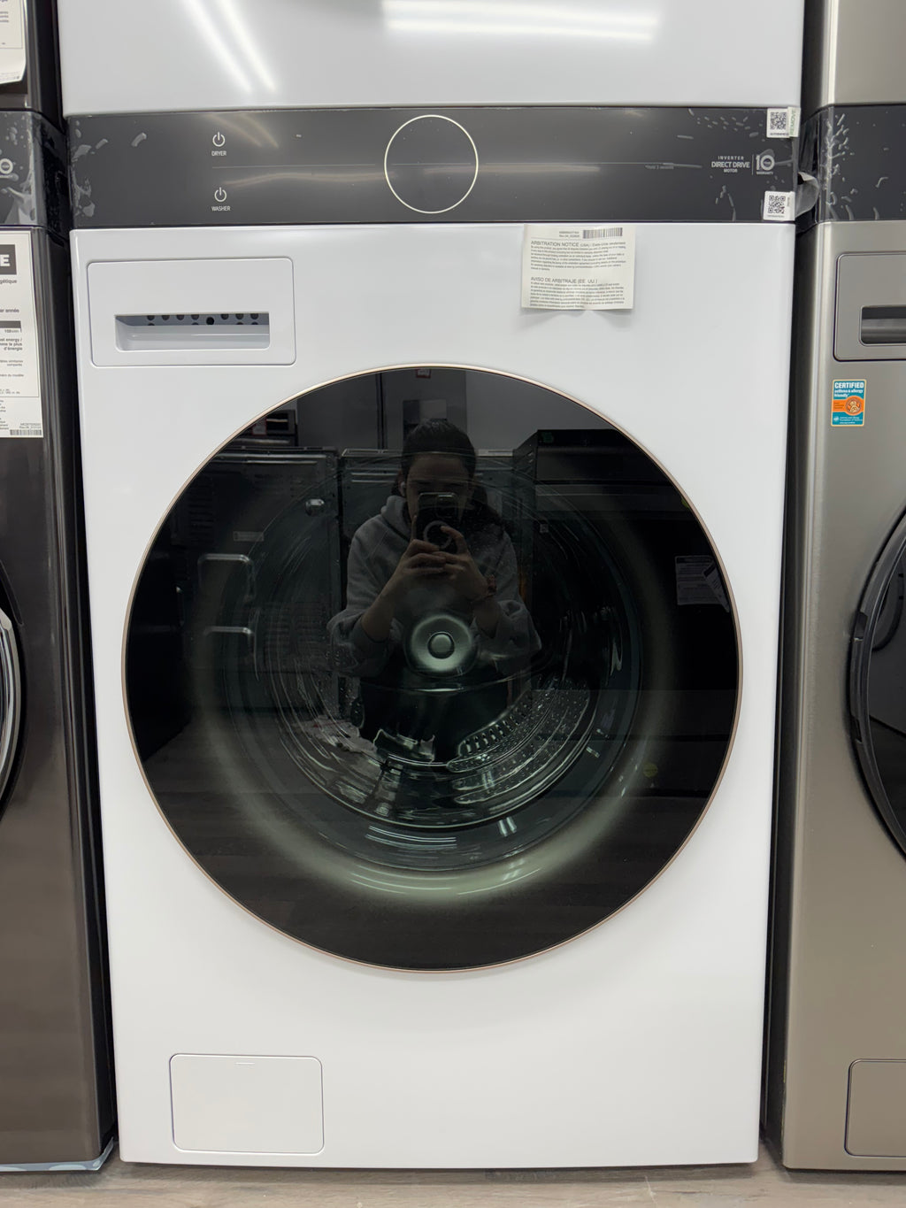 NEW - LG 27” WashTower with Centre Control™ - WKE100HWA (1 YEAR MANUFACTURER WARRANTY)