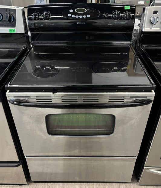Maytag 30” Freestanding Glass Top Range - MER5751ACS