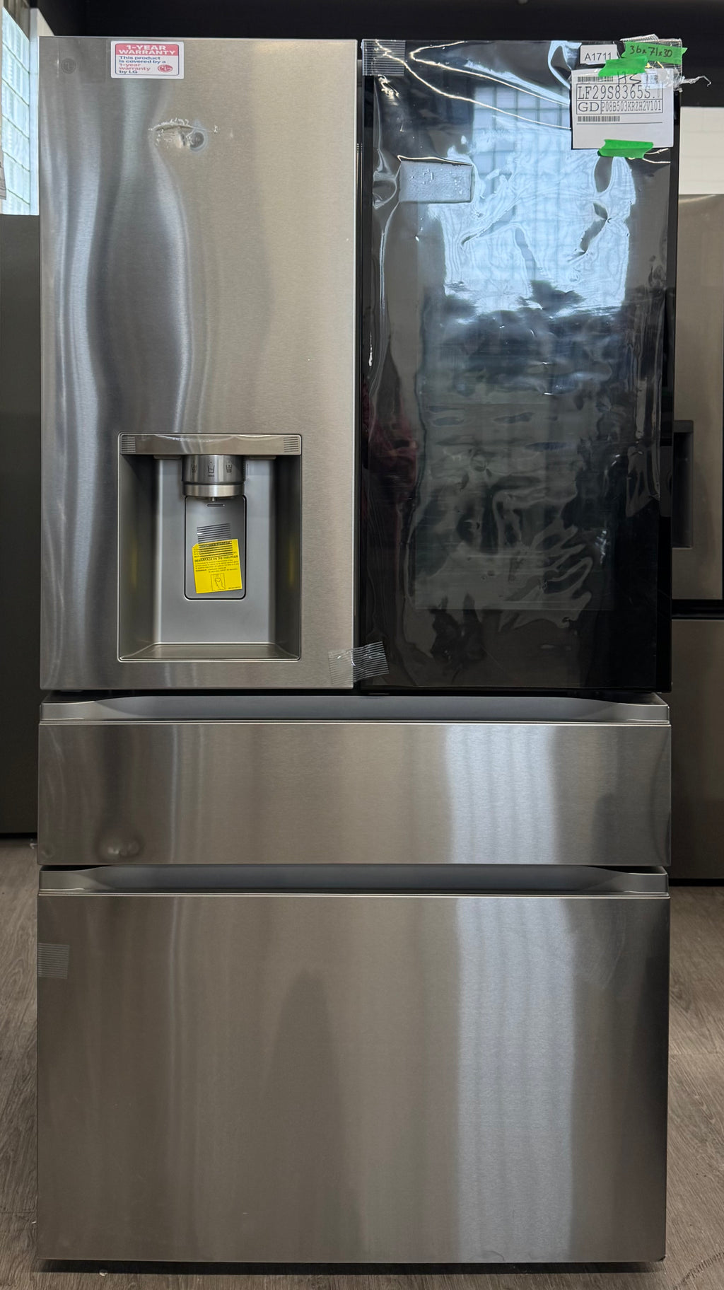 NEW - LG 36” French Door Fridge With water Dispenser - LF29S8365S (1 YEAR MANUFACTURER WARRANTY)