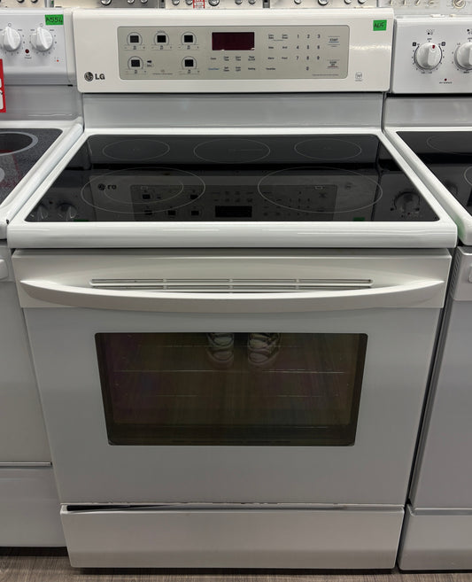 LG 30” Freestanding Glass Top Range - LRE6383SW/00