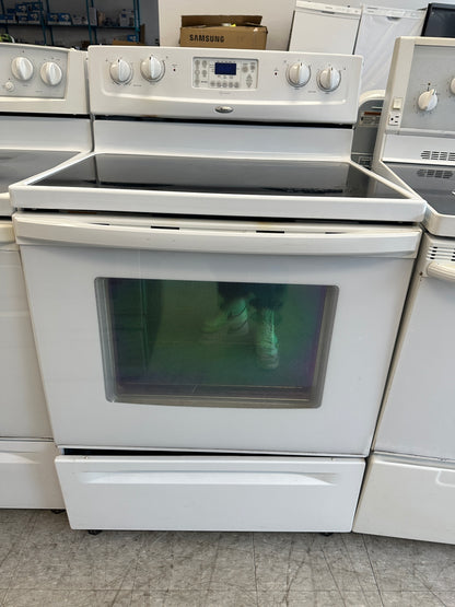 Whirlpool 30" Glass Top Range - WERP41015Q