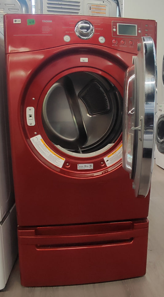 LG 27" FRONT LOAD DRYER WITH PEDESTAL - DLE8377CM