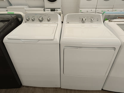 (OPEN BOX)  GE 27" Washer/Dryer Set - GTW451BMRWS - GTD40EBMRWS