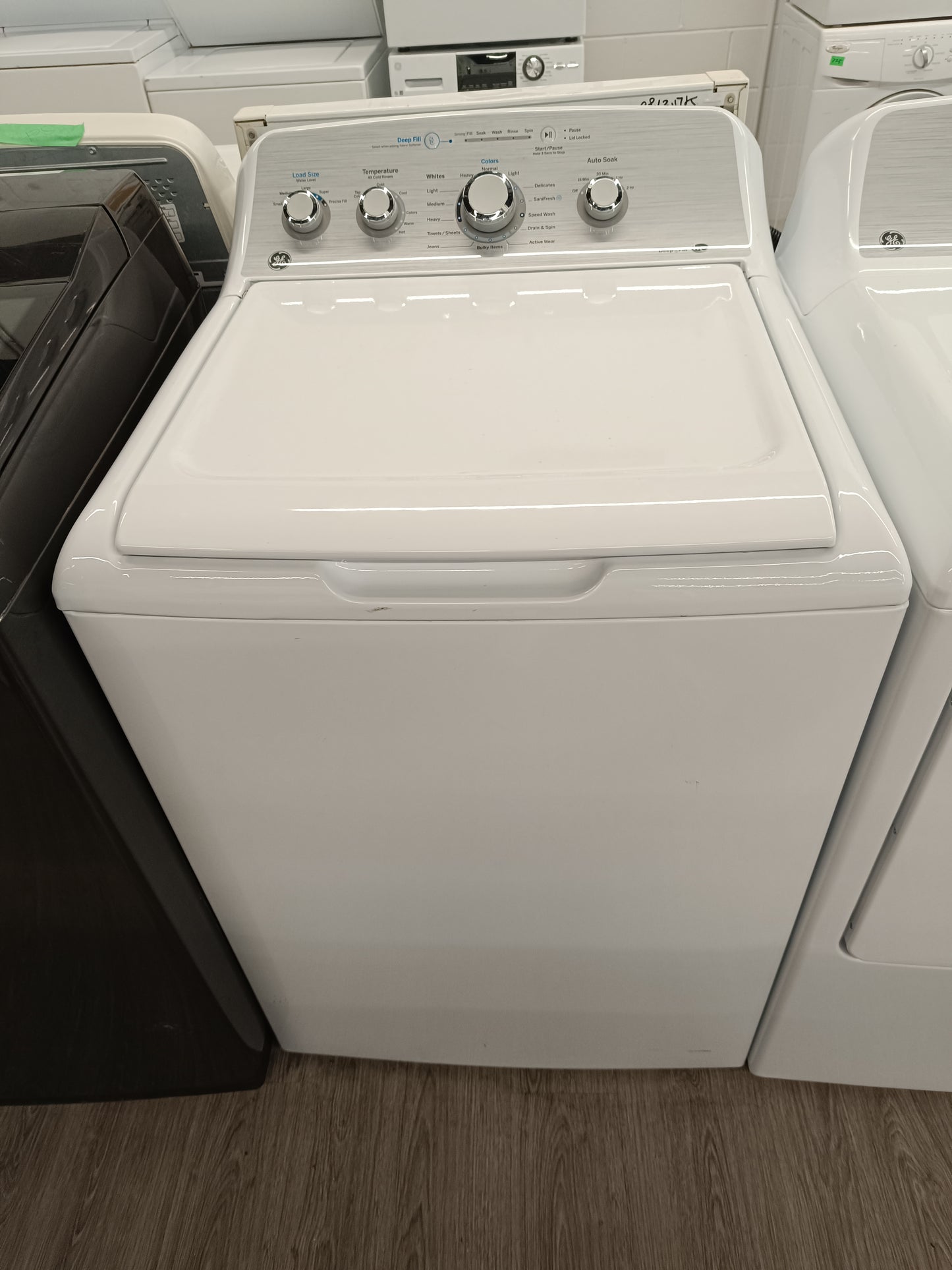 (OPEN BOX)  GE 27" Washer/Dryer Set - GTW451BMRWS - GTD40EBMRWS