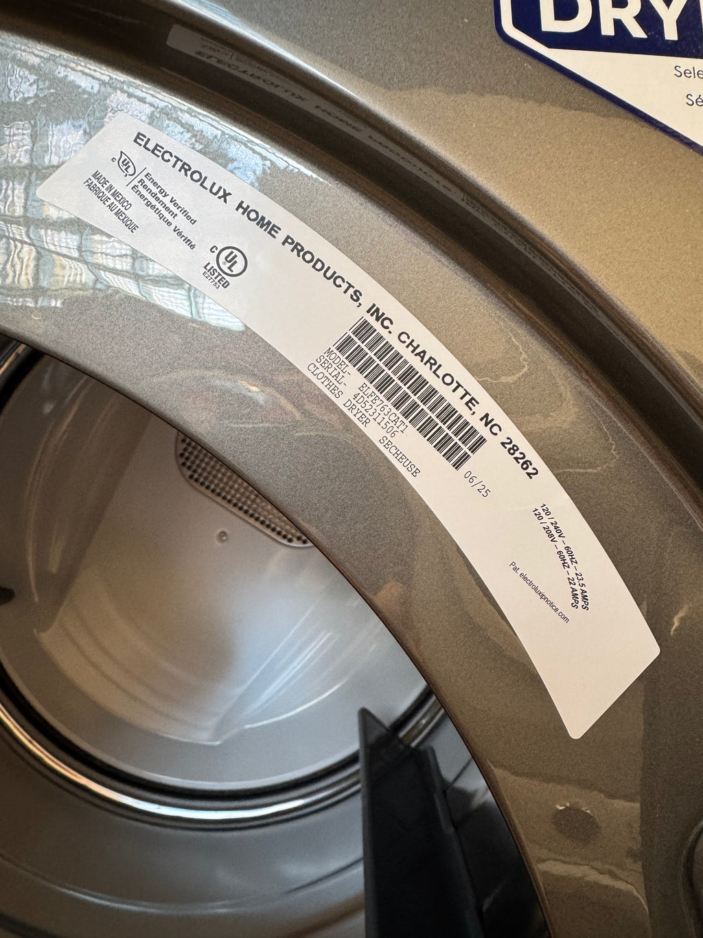 OPEN BOX - Electrolux 27” Front Load Dryer - ELFE763CAT1