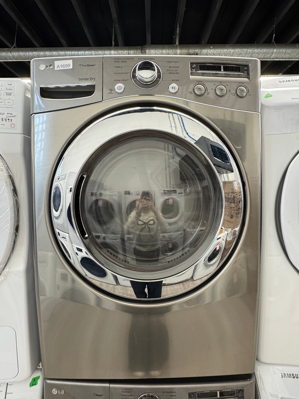 LG 27” Front Load Washer & Dryer Set (WM3650HVA & DLEX2550V)