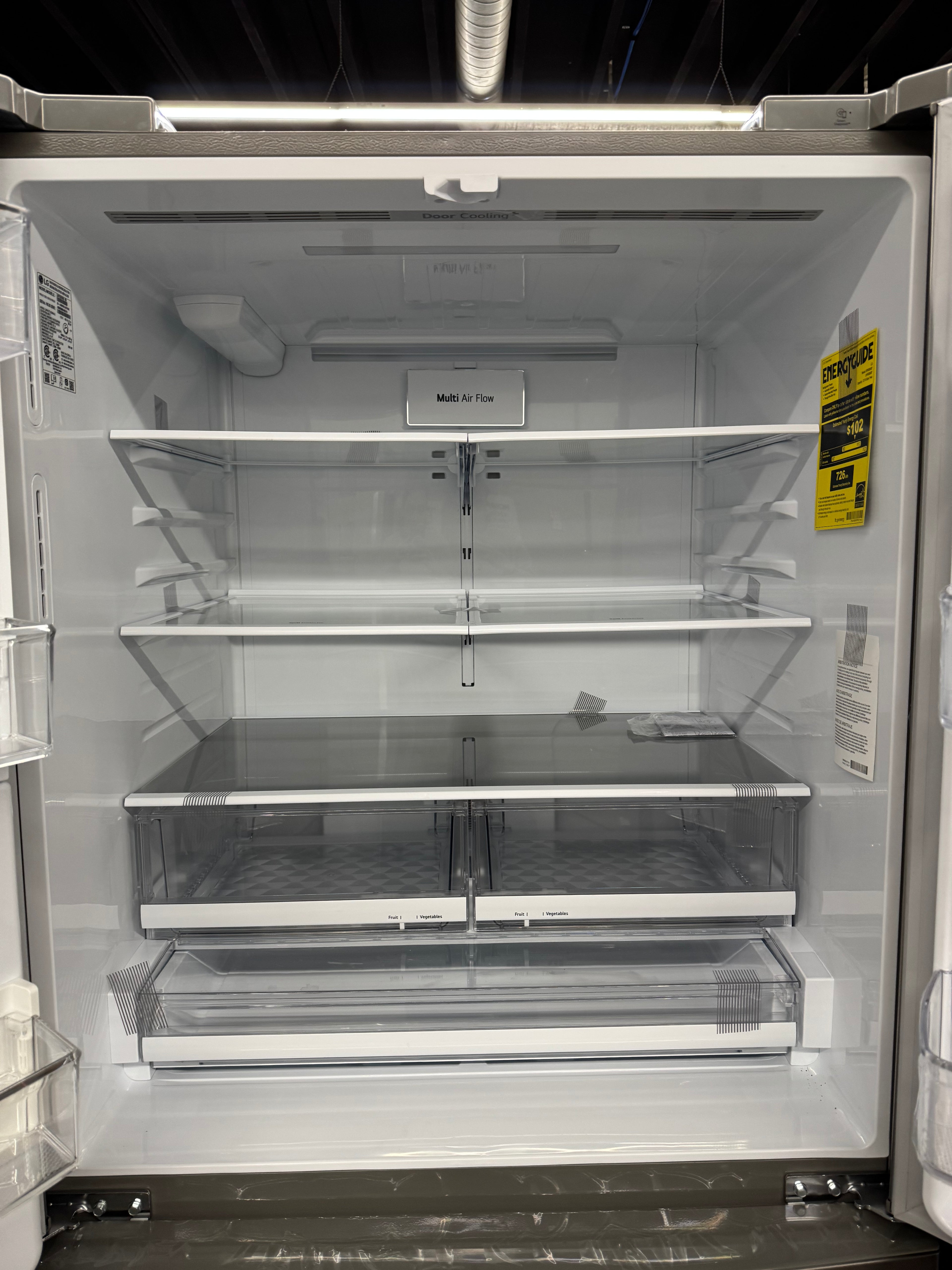 LG 36” French Door Fridge with Water Dispenser - LRFS28XBS (1 YEAR MANUFACTURER WARRANTY)