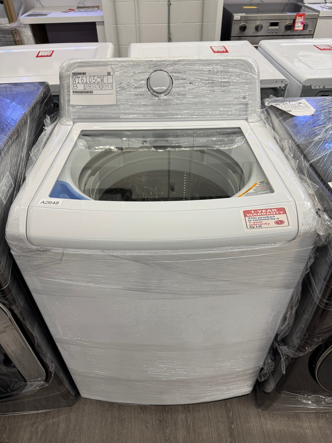 LG WT6105CW white top load washer Ottawa - image 2