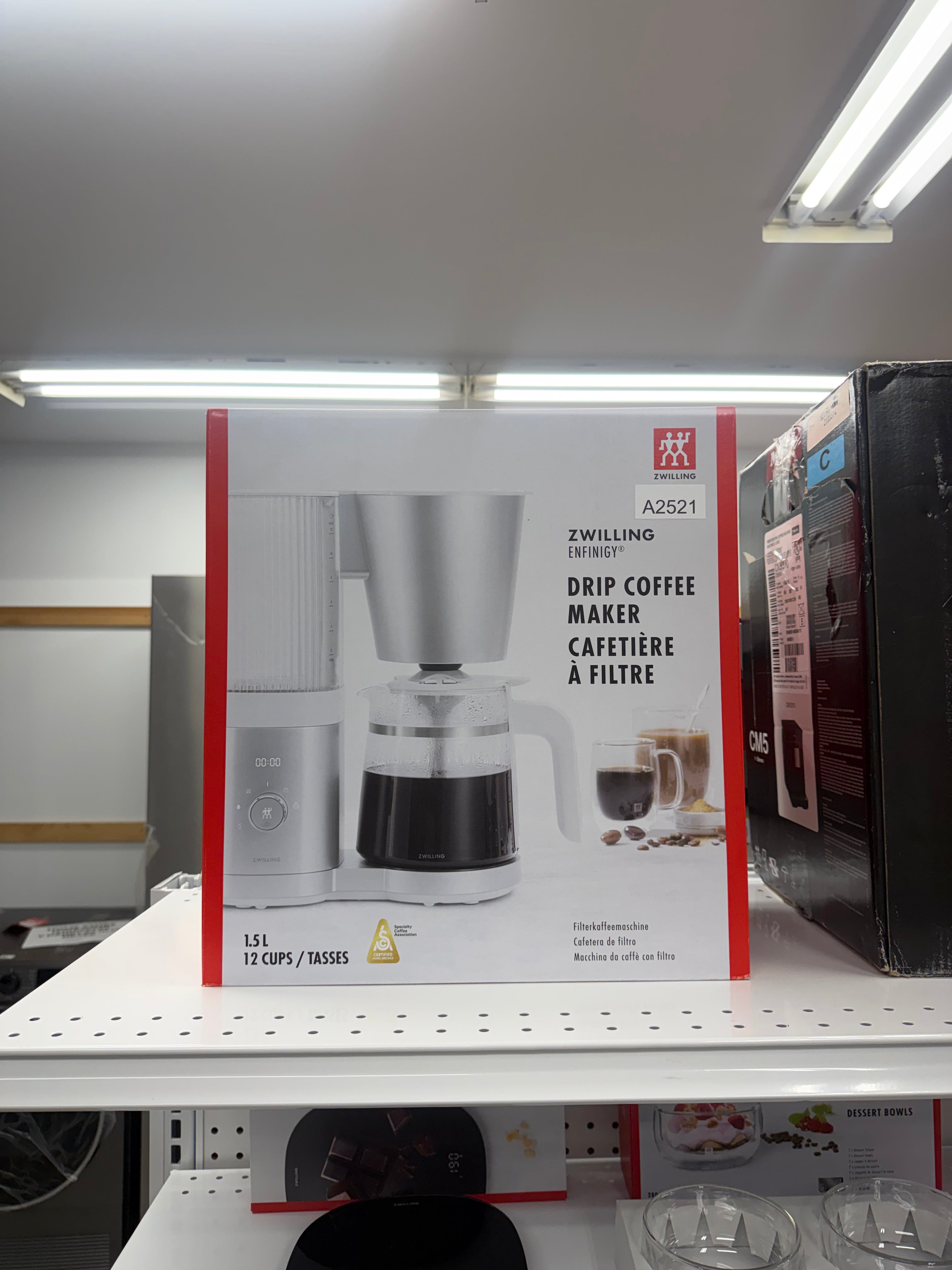 Zwilling Enfinigy Glass Drip Coffee Maker – 12 CUP