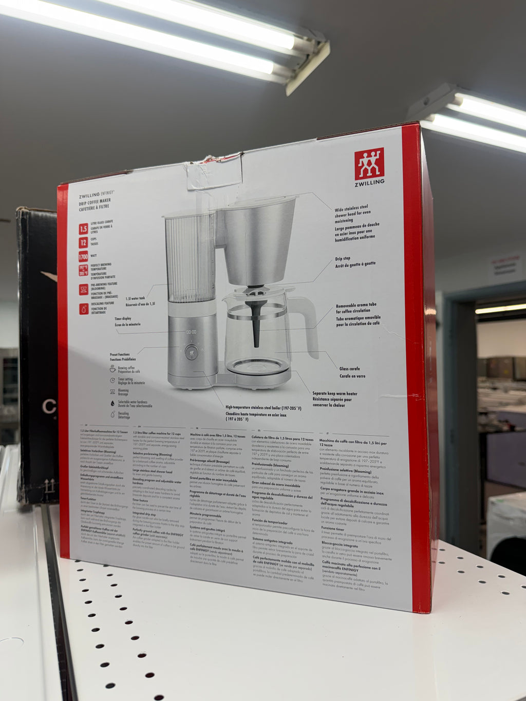 Zwilling Enfinigy Glass Drip Coffee Maker – 12 CUP