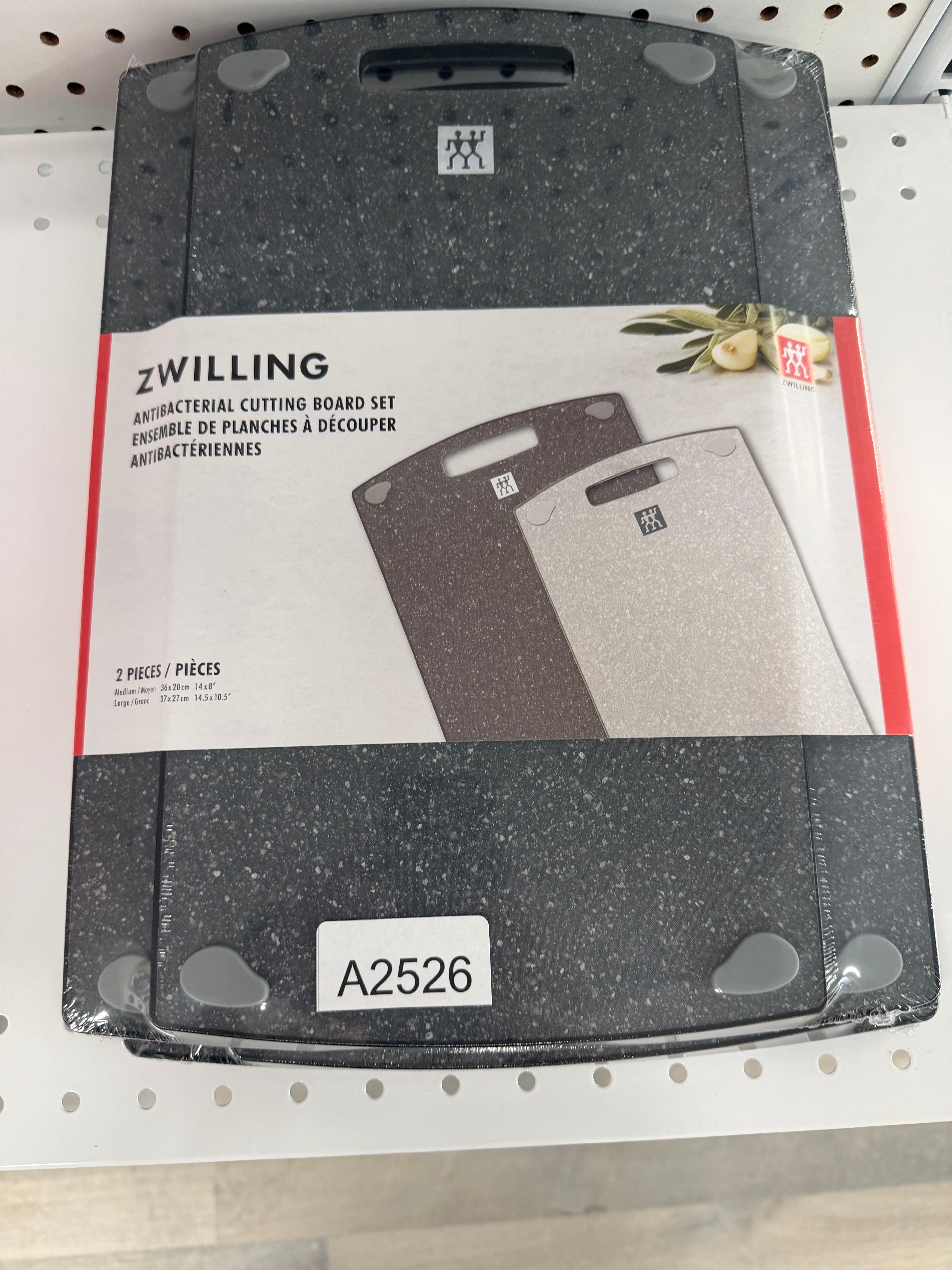 ZWILLING MARBLE SPECKLED BOARD SET 2 Piece, plastic