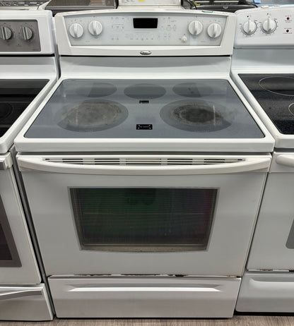 Whirlpool 30" Freestanding Glass Top Range (GERC4120PQ 1)