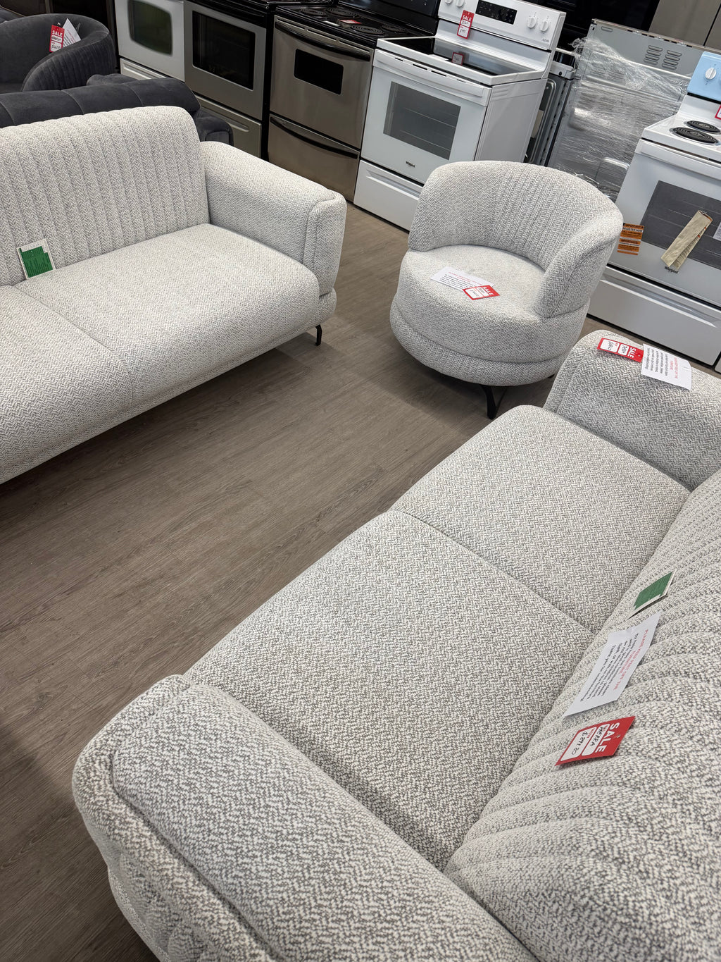 Pierra Light Gray Living Room Set