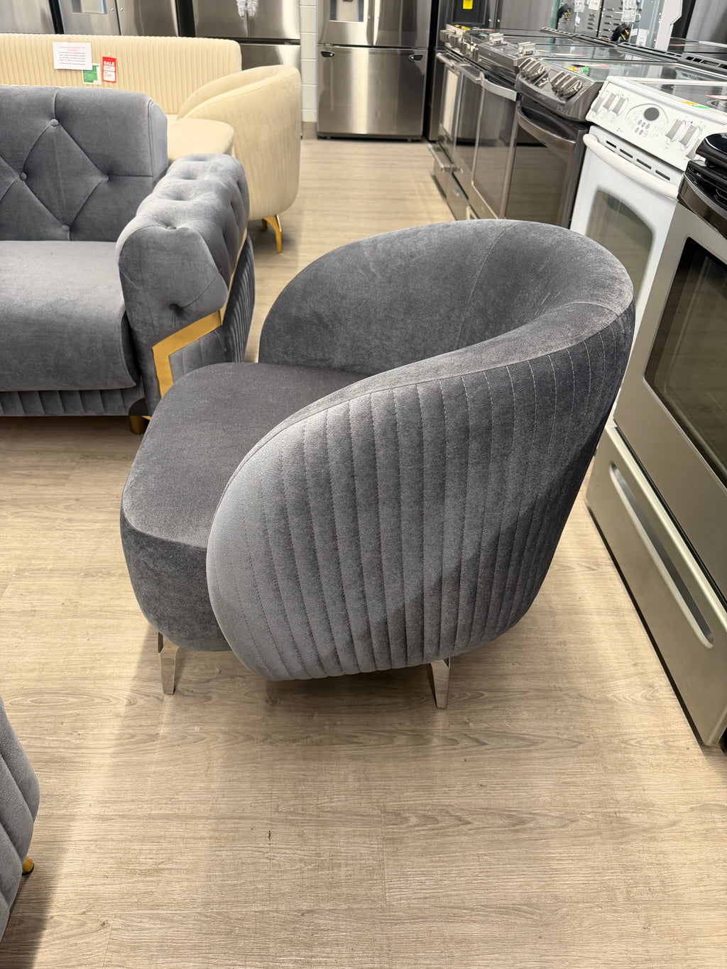 Marbella Dark Gray Living Room Set