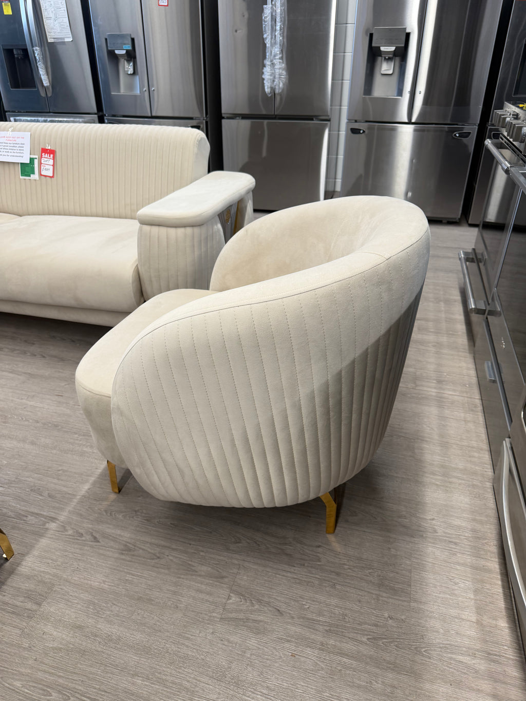 Loft Deluxe Beige Living Room Set