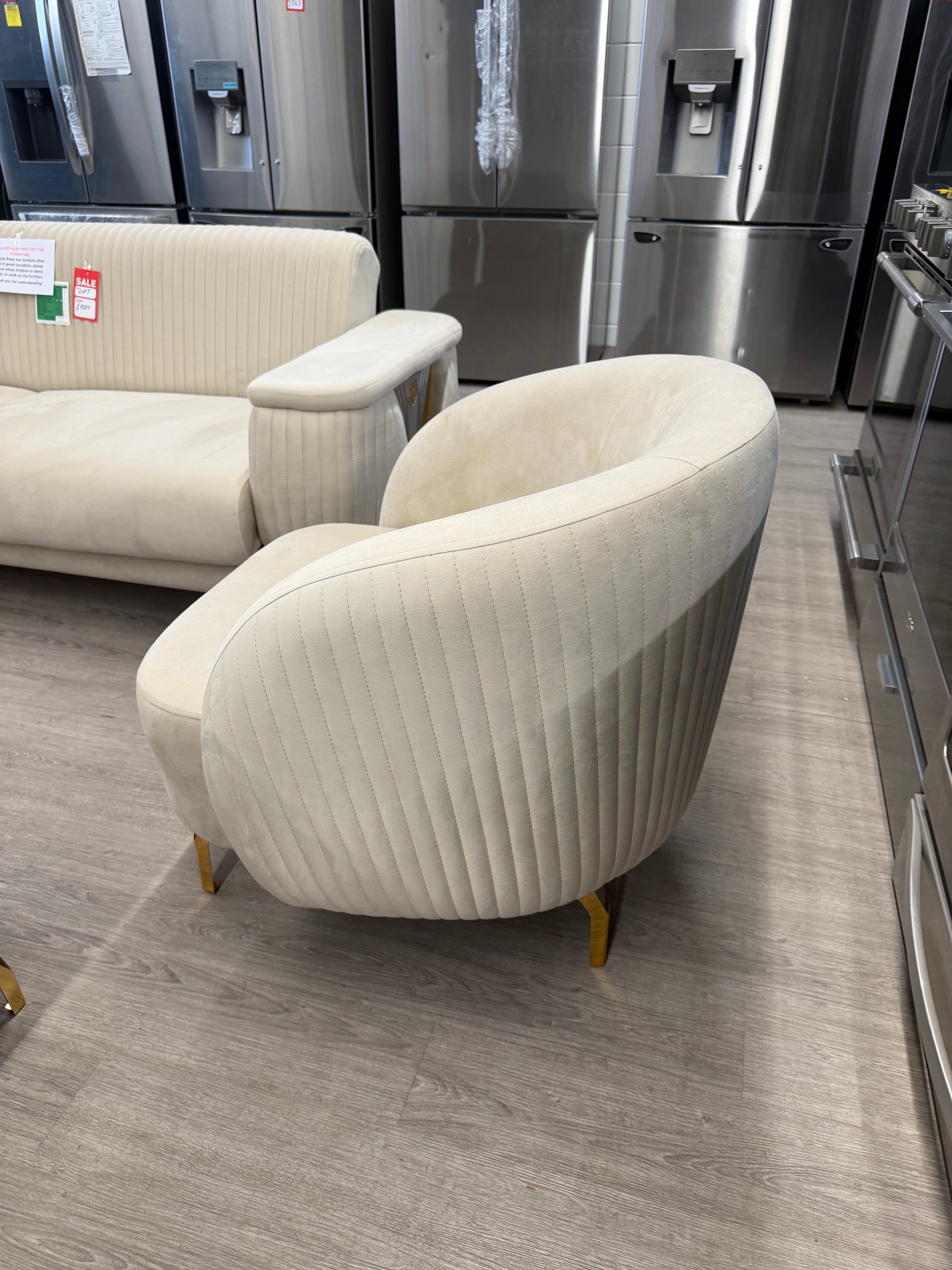 Loft Deluxe Beige Living Room Set