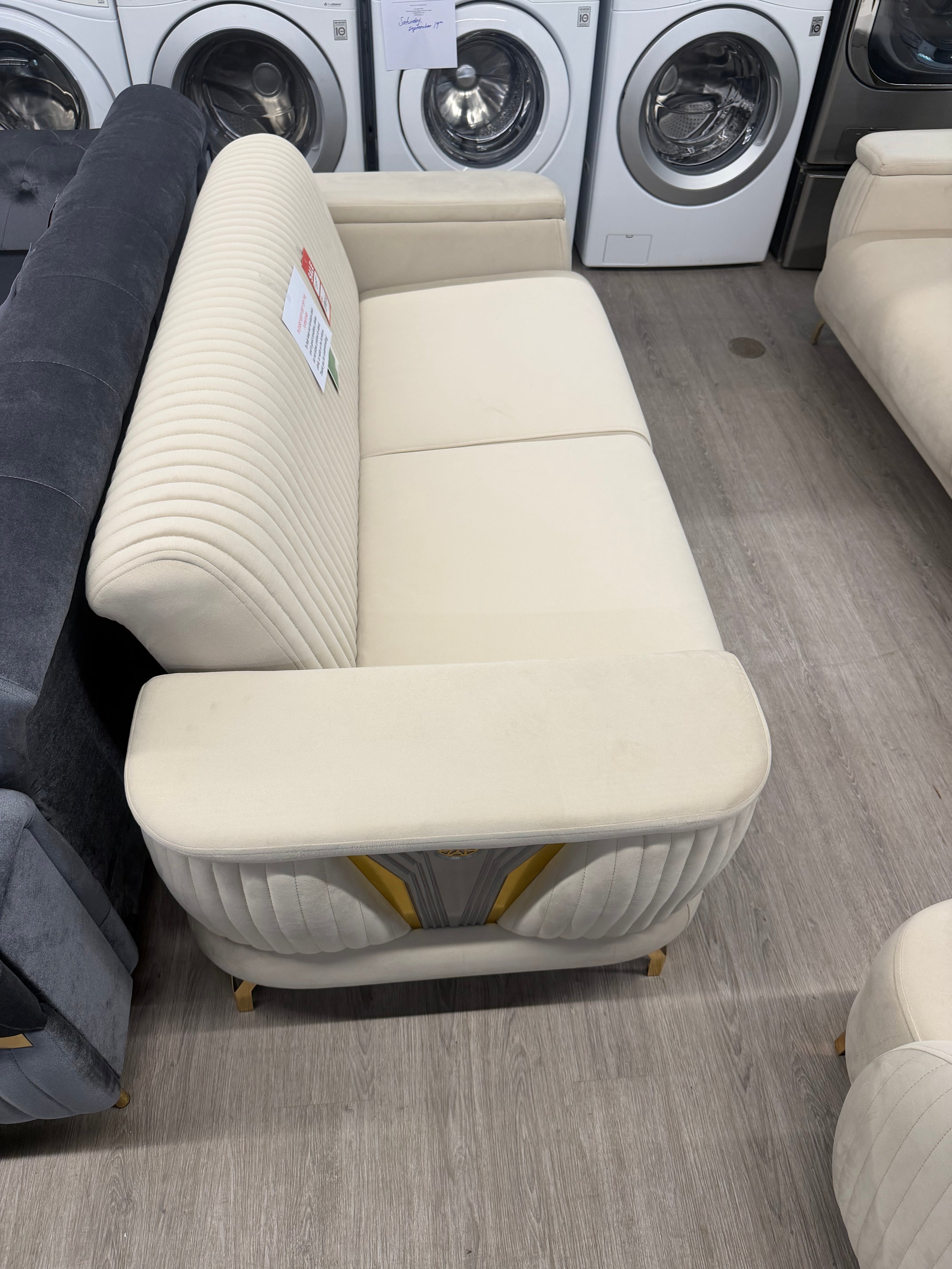 Loft Deluxe Beige Living Room Set