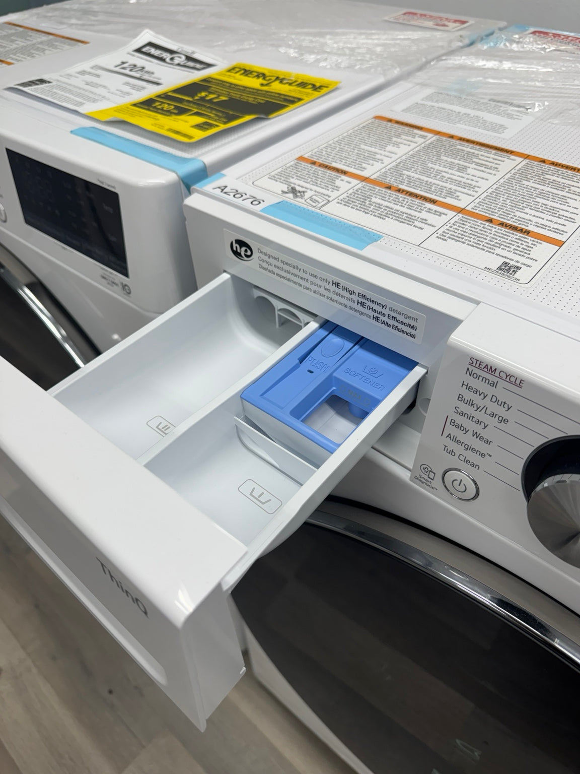 NEW LG WM1455HWA compact 24 inch front load washer The Home Store Ottawa photo 4