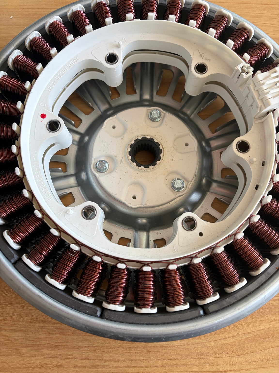LG washer direct drive stator inner winding view