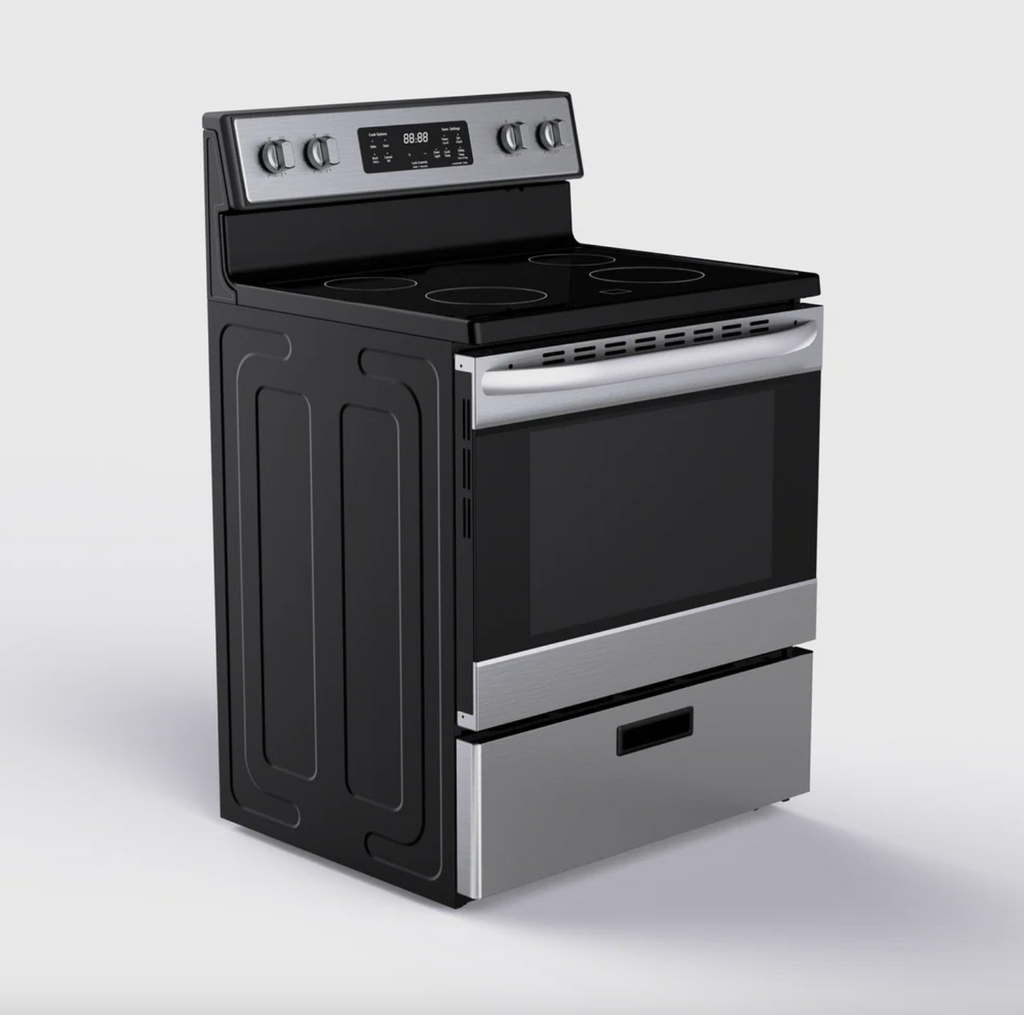 NEW - Vesta 30" Freestanding Glass Top Range (VRE-SASKATCHEWAN-30SS)