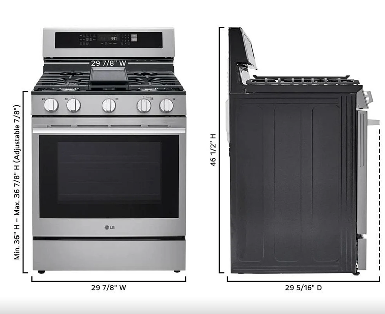 NEW LG 30” Freestanding Gas Range - LRGN6325X (1 YEAR MANUFACTURER WARRANTY)