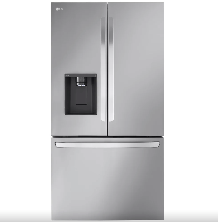 NEW - LG 36” Counter Depth French Door Fridge with Water & Ice Dispenser - LRFXC2606S (1 YEAR MANUFACTURER WARRANTY)