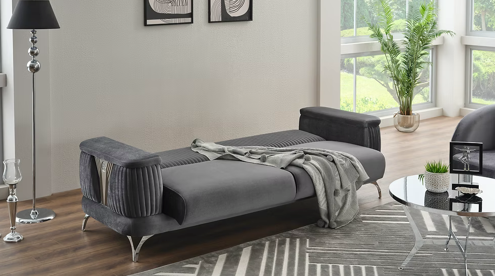Loft Dark Gray Living Room Set