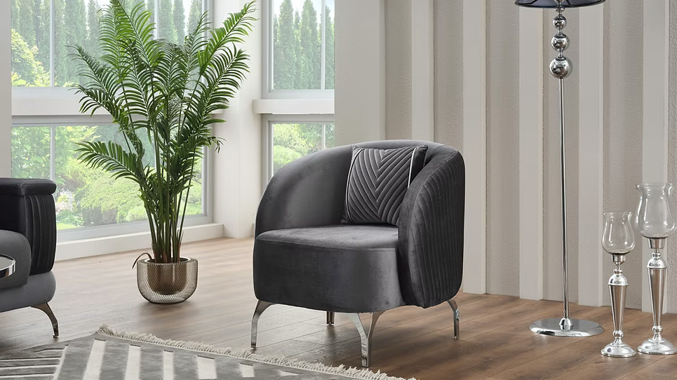 Loft Dark Gray Living Room Set