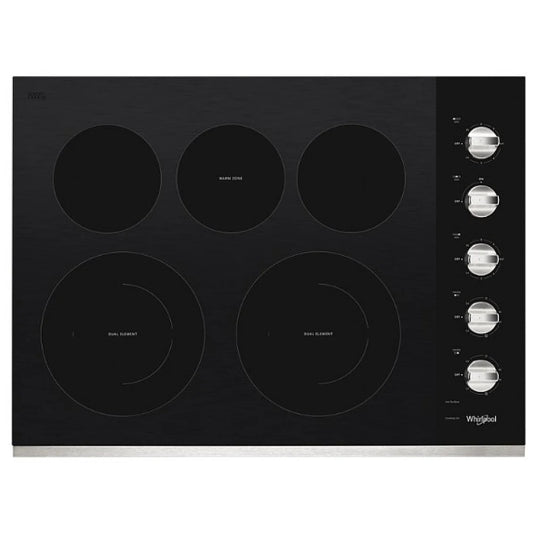 OPEN BOX - Whirlpool 30" Electric Cooktop - WCE77US0HS