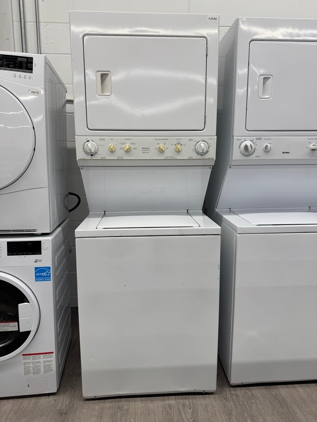 Frigidaire Gallery stacked washer dryer A2686 view 1