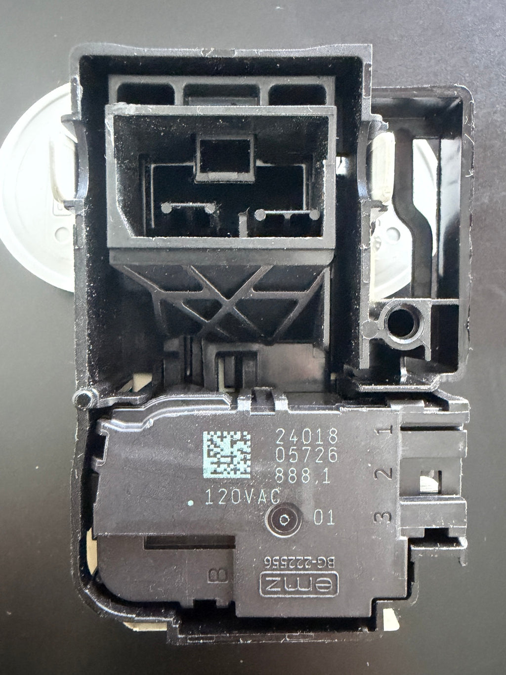 GE washer lid lock striker assembly