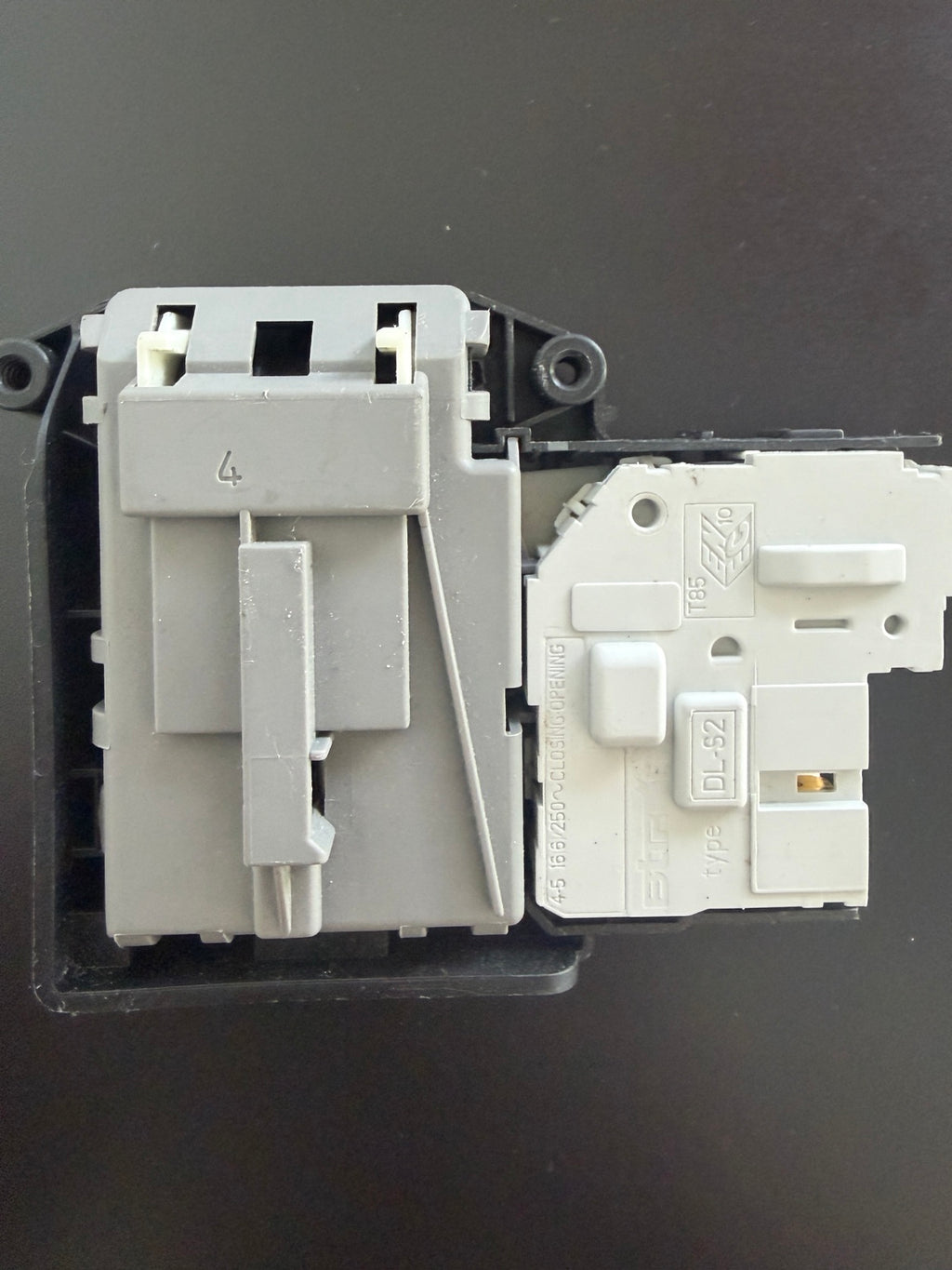 LG Bitron DL-S2 washer door lock assembly type 4 front view