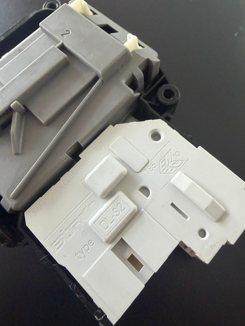 LG EBF61315802 washer door lock assembly detail view